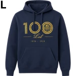 Bluza jubileuszowa z kapturem, hoodie, OKS "1926 OKS 2026", granatowo-złota, L