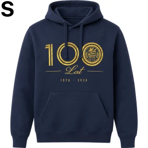 Bluza jubileuszowa z kapturem, hoodie, OKS "1926 OKS 2026", granatowo-złota, S