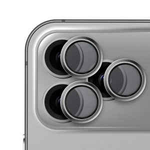 Szkło na obiektyw aparatu Hammer Glass Lens Protector do iPhone 17 Pro / 17 Pro Max, srebrne