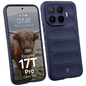 Pancerne etui Bizon Case Tur do Xiaomi 17T Pro, granatowe
