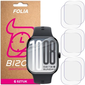 Folia ochronna na ekran zegarka Bizon Watch Film HydroFlex do Vivo Watch GT 2, 6 sztuk