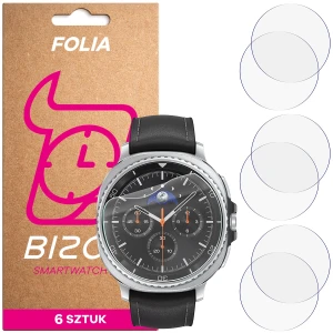 Folia ochronna na ekran zegarka Bizon Watch Film HydroFlex do Galaxy Watch 8 Classic 46 mm, 6 sztuk