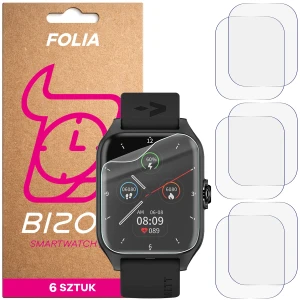 Folia ochronna na ekran zegarka Bizon Watch Film HydroFlex do Garett GRC Activity 2, 6 sztuk