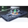 Etui Torras Guardian-Mag do MagSafe do iPhone 17 Pro, przydymione z granatową ramką