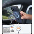 Etui Torras Guardian-Mag do MagSafe do iPhone 17 Pro, przydymione z czarną ramką