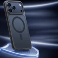 Etui Torras Guardian-Mag do MagSafe do iPhone 17 Pro, przydymione z czarną ramką
