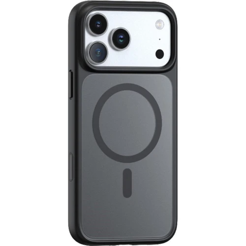 Etui Torras Guardian-Mag do MagSafe do iPhone 17 Pro, przydymione z czarną ramką
