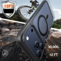 Etui Torras Guardian-Mag do MagSafe do iPhone 17 Pro Max, przydymione z czarną ramką