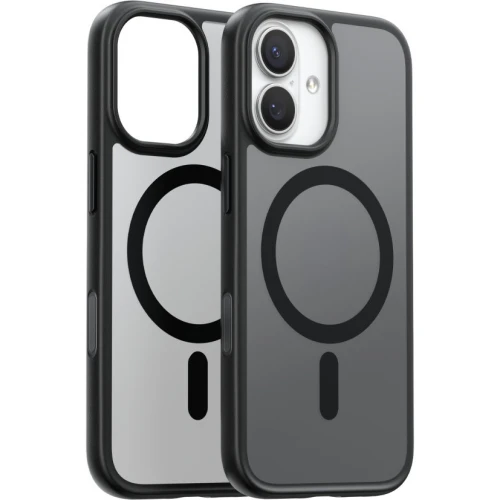 Etui Torras Guardian-Mag do MagSafe do iPhone 17, przydymione z czarną ramką
