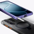 Etui z obrotową podstawką 360° Torras Ostand Q3 Air do MagSafe do Galaxy S26 Ultra, fioletowe
