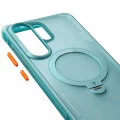Etui z obrotową podstawką 360° Torras Ostand Q3 Air do MagSafe do Galaxy S26 Ultra, turkusowe