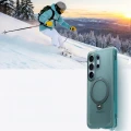 Etui z obrotową podstawką 360° Torras Ostand Q3 Air do MagSafe do Galaxy S26 Ultra, turkusowe