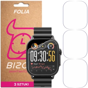 Folia ochronna na ekran zegarka Bizon Watch Film HydroFlex do Realme Watch 5, 3 sztuki