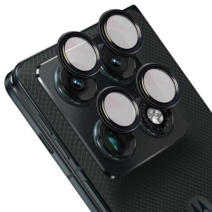 Szkło na aparat Bizon Glass Snap Lens do Motorola Razr Fold, 1 zestaw, czarna ramka