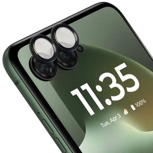 Szkło na aparat Bizon Glass Snap Lens do Motorola Razr 70 Plus, 1 zestaw, czarna ramka