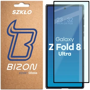 Szkło hartowane Bizon Glass Edge do Galaxy Z Fold8 Ultra, czarna ramka