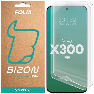 Folia hydrożelowa na ekran Bizon Film Hydrogel Front Duo do Vivo X300 FE, 2 sztuki