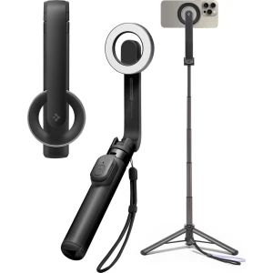 OUTLET: Uchwyt, kijek, statyw Spigen S571W MagSafe Bluetooth Selfie Stick Tripod, czarny