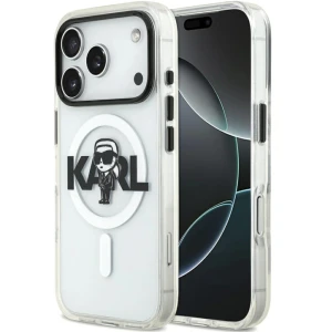OUTLET: Etui Karl Lagerfeld IML Karl Sketch Logo do MagSafe do iPhone 17 Pro, przezroczyste