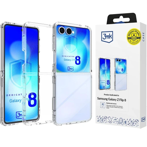 Etui 3mk Armor Case do Galaxy Z Flip8, przezroczyste