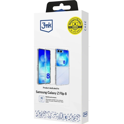 Etui 3mk Armor Case do Galaxy Z Flip8, przezroczyste