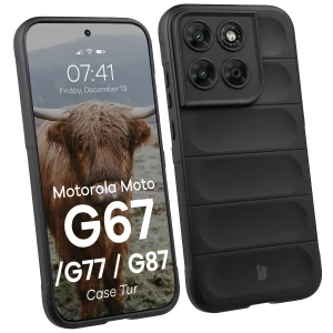 Pancerne etui Bizon Case Tur do Motorola Moto G87 5G / G77 5G / G67 5G, czarne