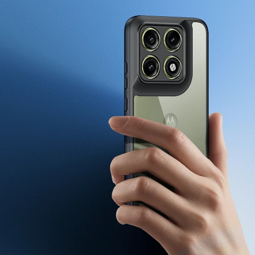 Etui Dux Ducis AIMO do Motorola Edge 70 Pro, czarno-przezroczyste