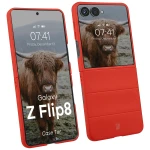 Pancerne etui Bizon Case Tur do Galaxy Z Flip8, czerwone
