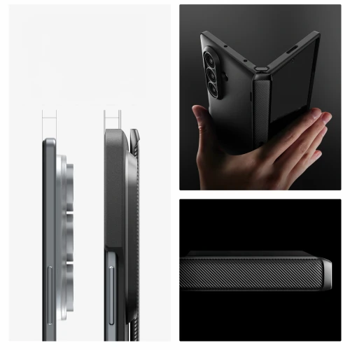 Etui Spigen Slim Armor Pro Mag do MagSafe do Galaxy Z Fold8 Ultra, czarne