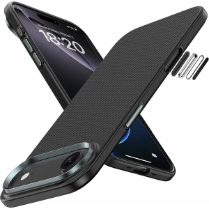 Etui aramidowe Benks Magnetic Armor Pro Kevlar Metal Frame 600D MagSafe do iPhone Air, czarne