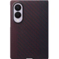 Etui + 2x folia antyrefleksyjna Samsung Carbon Magnet Case do MagSafe do Galaxy Z Fold8, czerwone