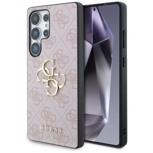 OUTLET: Etui Guess Hardcase 4G Big Metal Logo do Galaxy S25 Ultra, różowe