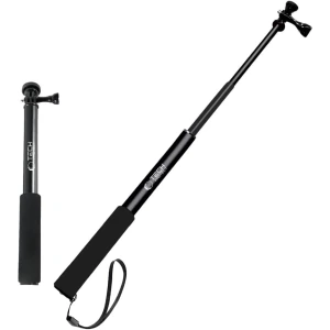 OUTLET: Uchwyt, kijek selfie stick dla GoPro i DJI Black, oraz innych kamer gwint 1/4", Tech-Protect GA100 Monopad & SELFIE STICK, czarny