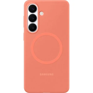 OUTLET: Oryginalne etui Samsung Silicone Magnet Case do Galaxy S26 Plus, do MagSafe, jasnoczerwone