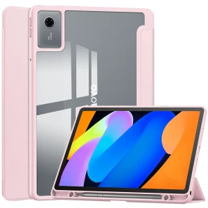 Etui z klapką Bizon Case Tab Clear Matt do Lenovo Idea Tab 11, różowe