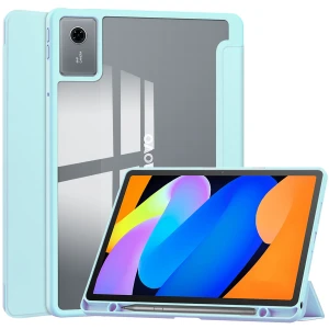 Etui z klapką Bizon Case Tab Clear Matt do Lenovo Idea Tab 11, błękitne