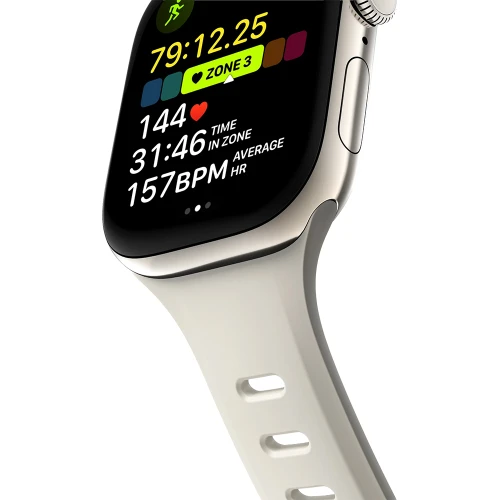 Pasek do zegarka Nomad Tempo Band do Apple Watch 42 / 41 / 40 / 38 mm, beżowe