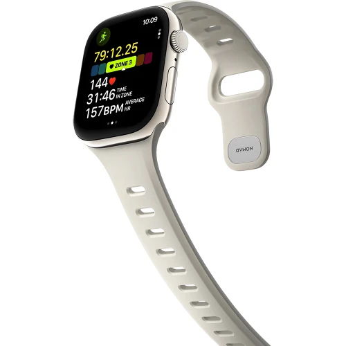 Pasek do zegarka Nomad Tempo Band do Apple Watch 42 / 41 / 40 / 38 mm, beżowe