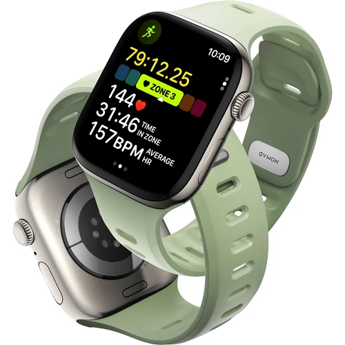 Pasek do zegarka Nomad Tempo Band do Apple Watch 42 / 41 / 40 / 38 mm, jasnozielone