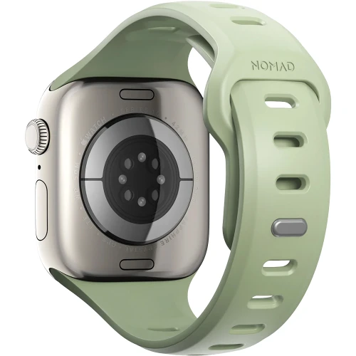 Pasek do zegarka Nomad Tempo Band do Apple Watch 42 / 41 / 40 / 38 mm, jasnozielone