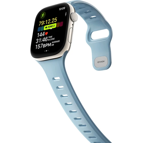 Pasek do zegarka Nomad Tempo Band do Apple Watch 42 / 41 / 40 / 38 mm, jasnoniebieskie