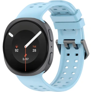 Pasek perforowany Tech-Protect Silicone Air do Galaxy Watch 9 40 mm / 44 mm / 8 40 mm / 44 mm / 8 Classic 46 mm, jasnoniebieskie