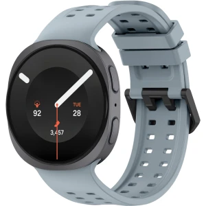 Pasek perforowany Tech-Protect Silicone Air do Galaxy Watch 9 40 mm / 44 mm / 8 40 mm / 44 mm / 8 Classic 46 mm, jasnoszare