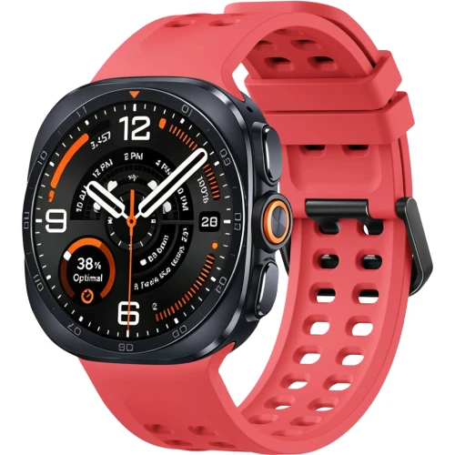 Pasek perforowany Tech-Protect Silicone Air do Galaxy Watch Ultra 2 / Ultra, jasnoczerwone