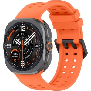 Pasek perforowany Tech-Protect Silicone Air do Galaxy Watch Ultra 2 / Ultra, pomarańczowe