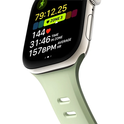 Pasek do zegarka Nomad Tempo Band do Apple Watch 46 / 45 / 44 mm, jasnozielone