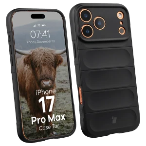 Pancerne etui Bizon Case Tur do iPhone 17 Pro Max, czarne