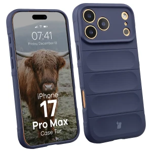 Pancerne etui Bizon Case Tur do iPhone 17 Pro Max, granatowe