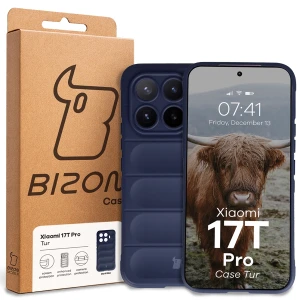 Pancerne etui Bizon Case Tur do Xiaomi 17T Pro, granatowe