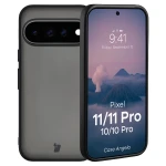 Etui Bizon Case Angelo do Google Pixel 11 / 11 Pro / 10 / 10 Pro, przydymione z czarną ramką